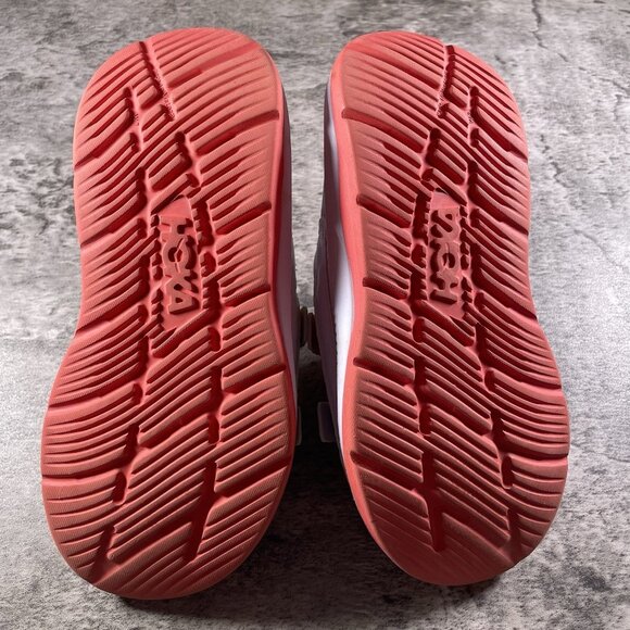 Hoka One One Ora Luxe Recovery Slide Sandals White Camellia US Women’s 7 - Picture 8 of 9